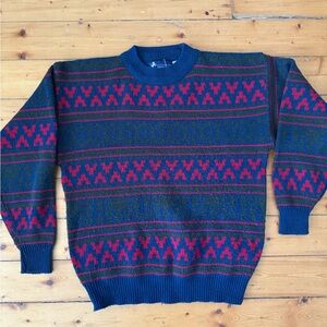 Vintage 80s/90s Grandpa Knitted Style Sweater - Medium